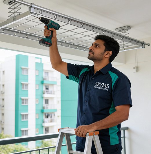 Ceiling Cloth Hangers Installation Hyderabad
